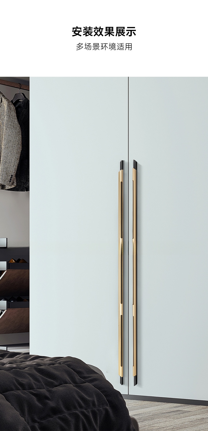 aluminum profile cabinet handles furniture handles supplier in China